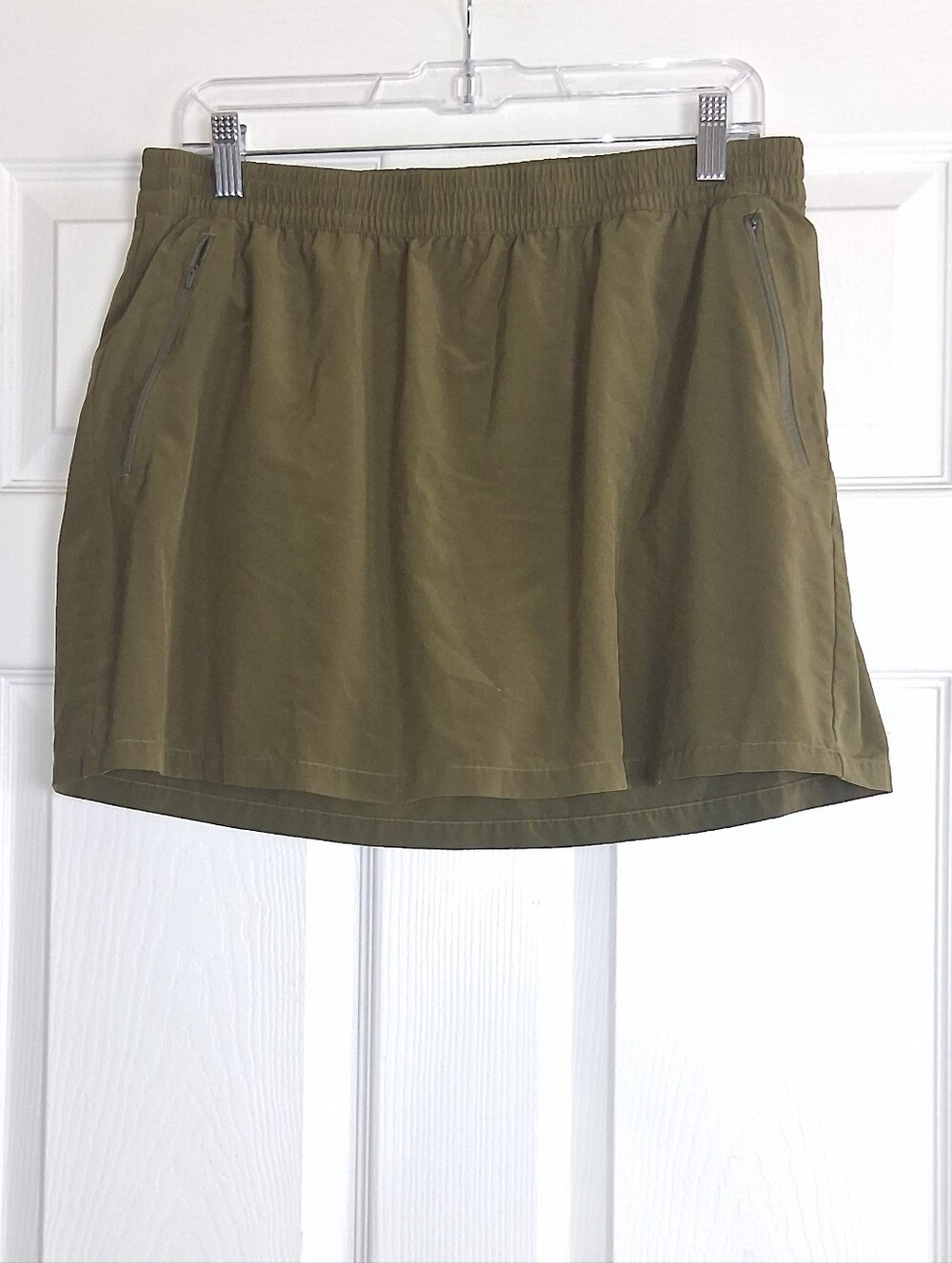 Outdoor Voices Zephyr Olive Green 3" Skort